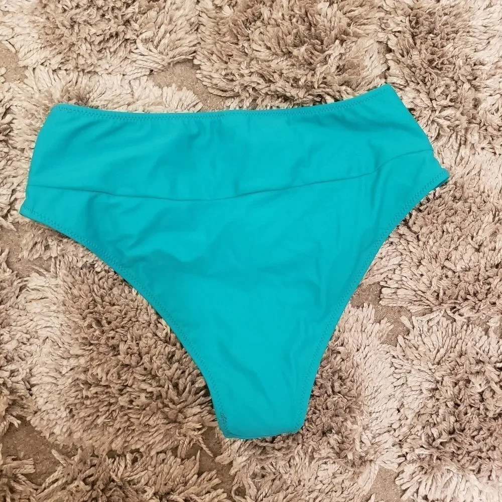 GREEN HIGH WAIST SWimming BOTTOM SZ M